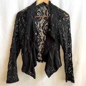 INC Black Lace Jacket.  Size M